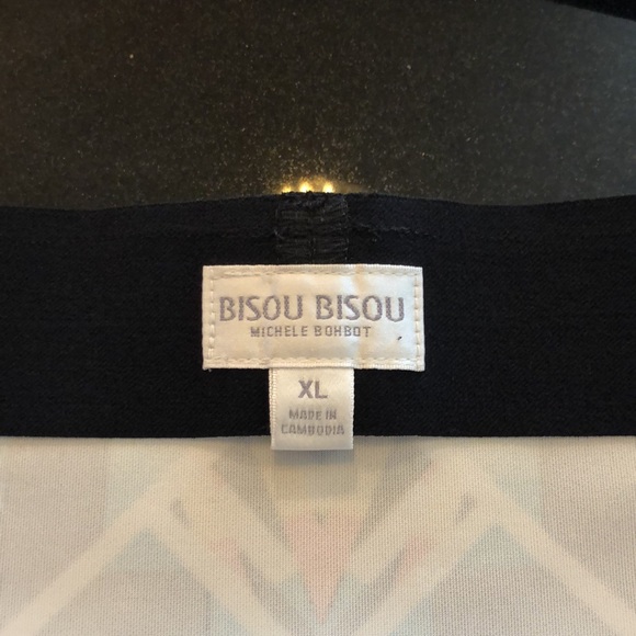 Bisou Bisou Michele Bohbot Body Con Graphic Pencil Skirt Size XL - Picture 7 of 9